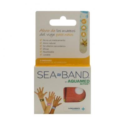 AQUAMED Bracelet anti-mal des transports  Active pour enfants 2 pi&egrave;ces