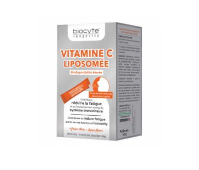 BIOCYTE  Longevity Energie&Vitalit&eacute;- Vitamine C Liposom&eacute;e 10 sticks