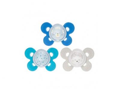CHICCO  74935420000 sucette physio comfort silicone - bleu - 16-36m