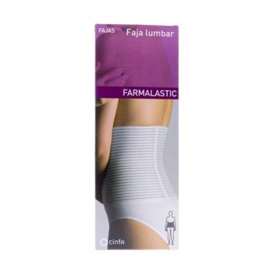 FARMALASTIC  lumbar girdle white Velcro T-1 1 pc