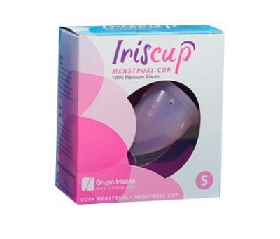 IRISANA Coupe Menstruelle IrisCup Taille S + Sac St&eacute;rilisateur Offert - Rose