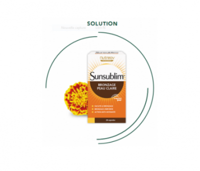 NUTREOV  Sunsublim Bronzage Peau Claire 28 Capsules - Bo&icirc;te 28 capsules