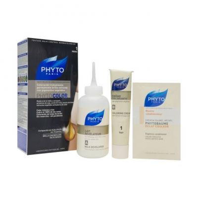 PHYTO  color Soin Couleur 1 Noir 1 kit