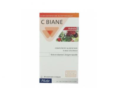 PILEJE Ac&eacute;rola 20 Comprim&eacute;s &agrave; Croquer C Biane 