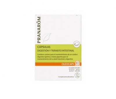 PRANAROM  Ol&eacute;ocaps 3 Digestion & Transit Intestinal 30 Capsules