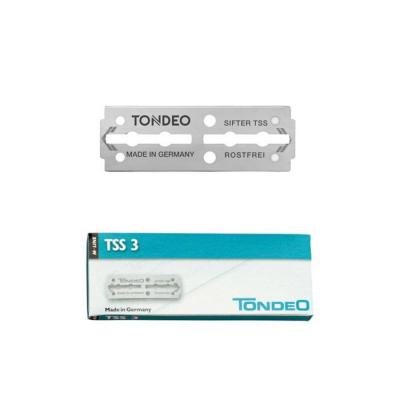 TONDEO Etui de 10 lames pour rasoir TSS3 inox