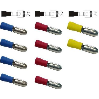ZENITECH -10 cosses m&acirc;les rondes assorties - 