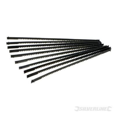 SILVERLINE  793823 10 lames pour scie &agrave; chantourner 130 mm 14 TPI