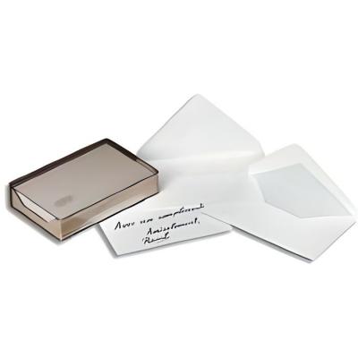 GPV Carte de visite  - 220 g - format 8,2 x 12,8 cm - bo&icirc;te cristal de 100 cartes