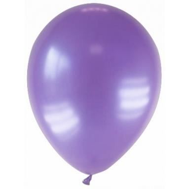 GENERIQUE  - 12 Ballons M&eacute;tallis&eacute;s Violets 28 cm