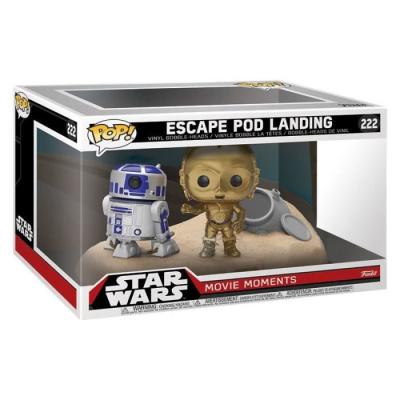 FUNKO Figurine star wars - bi-pack movie moments escape pod landing r2-d2 & c-3po desert exclusive pop 