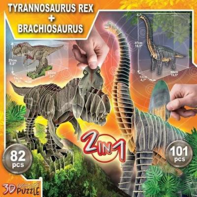 EDUCA Puzzle 3D  Dinosaures Puzzle x 2
