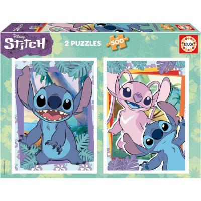 EDUCA Puzzle Stitch 2 X 500 Pi&egrave;ces - L'Activit&eacute; Parfaite pour Toute la Famille - Neuf