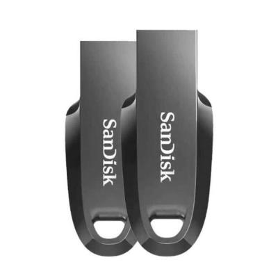  2 x Cl&eacute; USB SanDisk Ultra Curve 32Go USB 3.2 Gen1 100MB/s SDCZ550-032G-G46 (paquet de deux) 