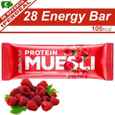 BIOTECH USA  Barre prot&eacute;in&eacute;e au Muesli 30g - Barres prot&eacute;in&eacute;es