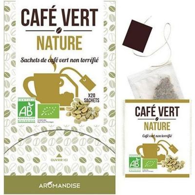 AROMANDISE Cafe vert nature BIO - 54 Grammes - 18 sachets