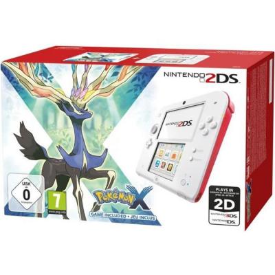 Console Nintendo 2DS - blanc & rouge + Pok&eacute;mon X - &eacute;dition limit&eacute;e