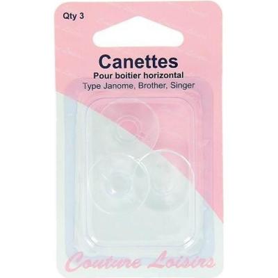  Canette en Plastique pour Machine &agrave; Coudre Singer - 120/04-3 pcs