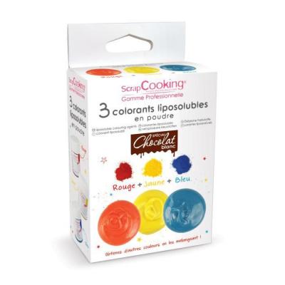 SCRAPCOOKING  3 Colorants Solubles En Poudre - 