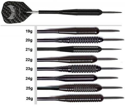 HARROWS  fl&eacute;chettes fl&egrave;ches pointe acier Black Arrowpoids 19 grammes 