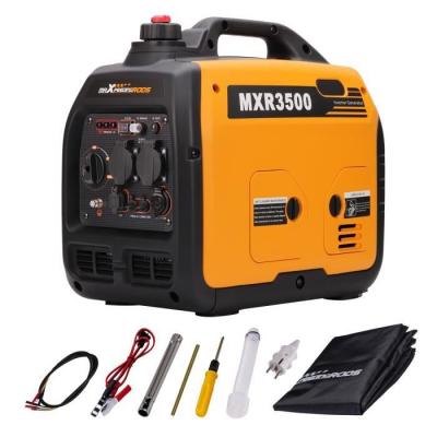 MAXPEEDINGRODS 3500W Groupe &eacute;lectrog&egrave;ne &agrave; onduleur essence avec prises USB et 230V generateur inverter Portable pour camping Connexion parall&egrave;le 