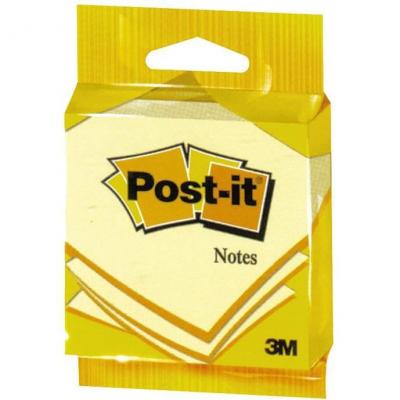 POST IT Post-it Bloc-note adh&eacute;sif, 76 x 76 mm, jaune, en blister - Lot de 8