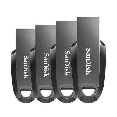  4 x Cl&eacute; USB SanDisk Ultra Curve 32Go USB 3.2 Gen1 100MB/s SDCZ550-032G-G46 (paquet de quatre) 