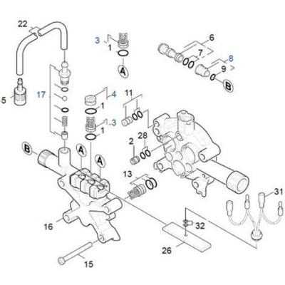 KARCHER Soupape D Aspiration Complete Rep 13 Pour Nettoyeur Haute-pression - 458033000