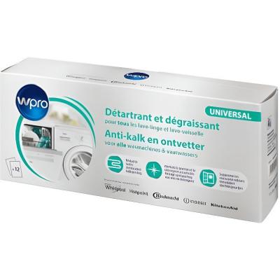 WHIRLPOOL Detartrant Wpro X12 R&eacute;f&eacute;rence : 484000008801 Pour Lave Linge W-pro