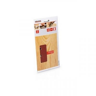 KREATOR Lot De 5 Patins Perfor&eacute;s (oval) - Grain 40 - 115 x 280 Mm 