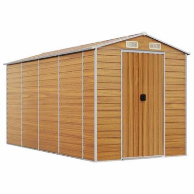 HELLOSHOP26 Abri de jardin multifonction 02_0022291 - Marron clair