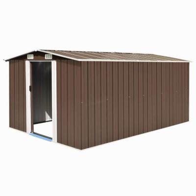 HELLOSHOP26 Abri de jardin 257x392 cm - Marron