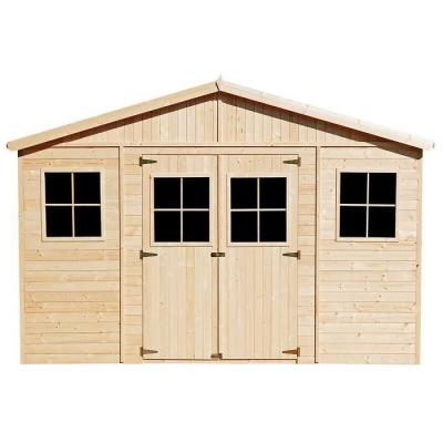 TIMBELA Abri de Jardin en Bois 16 m&sup2; - H246 x 418 x 420 cm -  M330 M330