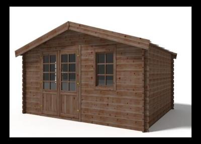 ALTANKA Abri de jardin en bois - 20m2 - 5x4m - Trait&eacute; - Ep. 45mm - Couleur: marron