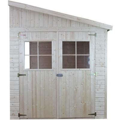 TIMBELA Abri de jardin en bois sans paroi lat&eacute;rale avec les planchers impr&eacute;gn&eacute; 6 m2