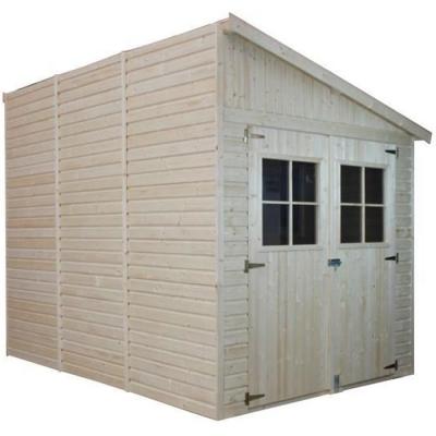 TIMBELA Abri de jardin en bois 6 m&sup2; - h245 x 318 x 218 cm -  M339A M339A