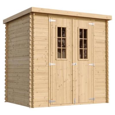 TIMBELA Abri de jardin en bois AVEC SOL TRAIT&Eacute; -  M311C+M311G - l204xL142xH200cm/2.22m2 