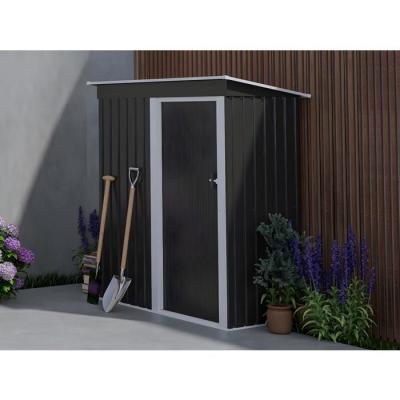 VENTE UNIQUE Abri de jardin m&eacute;tal en acier galvanis&eacute; gris 1,1 m&sup2; BIRON