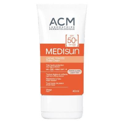 ACM  MEDISUN - Cr&egrave;me Solaire Teint&eacute;e Claire SPF50+ 40ml