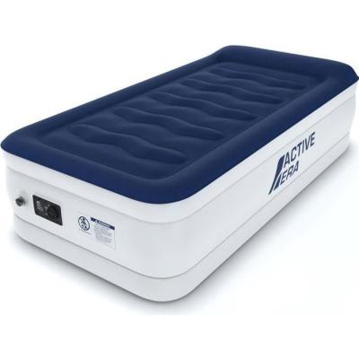 ACTIVE ERA Matelas Gonflable 1 Personne, Pompe Electrique et Oreiller Int&eacute;gr&eacute;s - 99 x 191 x 53cm