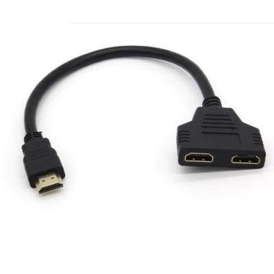 GENERIQUE Adaptateur 2 ports Cable HDMI pour Television THOMSON TV Console Gold 3D FULL HD 4K Ecran 1080p Rallonge
