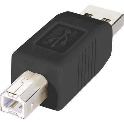 RENKFORCE  USB 2.0 adaptateur [1x USB 2.0 prise m&acirc;le A - 1x USB 2.0 prise m&acirc;le B] noir ore Steckkontakte renk