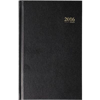 Agenda 2023 Brepols Saturnus Basic 1 jour par page 13 x 20,8 cm noir