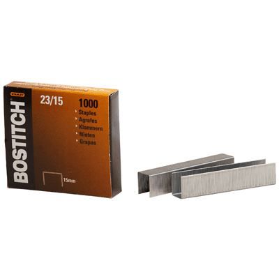  Bostitch Agrafes 23-15-1m, 15 Mm, Galvanis&eacute;es, Pour B310hds, 00540, Hd-23l17, Hd-12f 1 Unit&eacute;(S)
