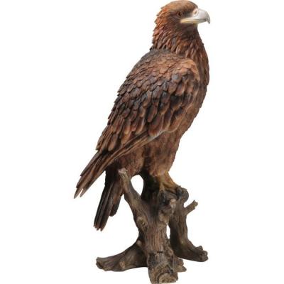 Statue de jardin aigle royal sur branche en r&eacute;sine 39.5 cm