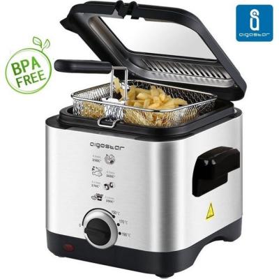  Friteuse &eacute;lectrique 1,5 litre 1000W acier inoxydable