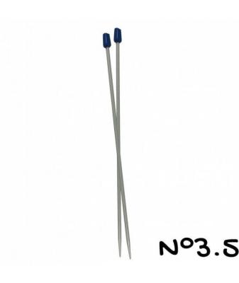  Aiguilles &agrave; Tricoter de 40cm en aluminium n&deg;2 a n&deg;6 - Distrifil(...) - 