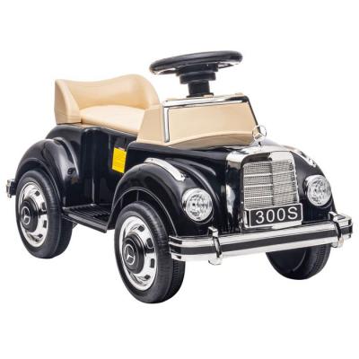 AIYAPLAY Porteur enfant voiture licence Mercedes-Benz 300S coffre but&eacute;e arri&egrave;re anti-basculement noir