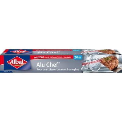 ALBAL Papier Aluminium &Eacute;pais/20 M  - Le Rouleau De 20 M
