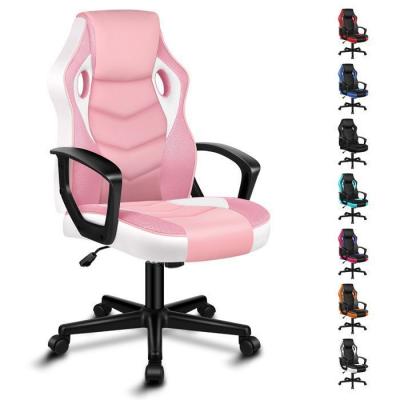 ALFORDSON  Fauteuil de Jeu Course Bureau Ergonomique Pivotant Ordinateur Rose